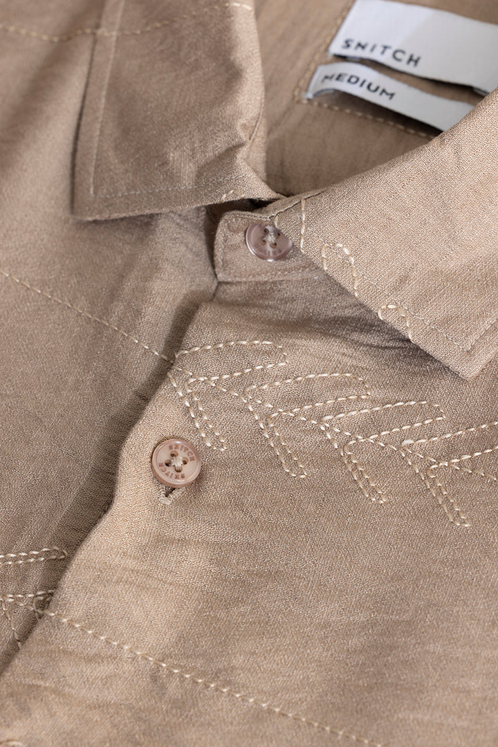 Custom Crafted Beige Shirt