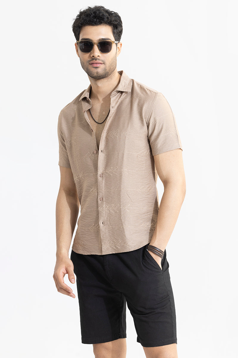 Custom Crafted Beige Shirt