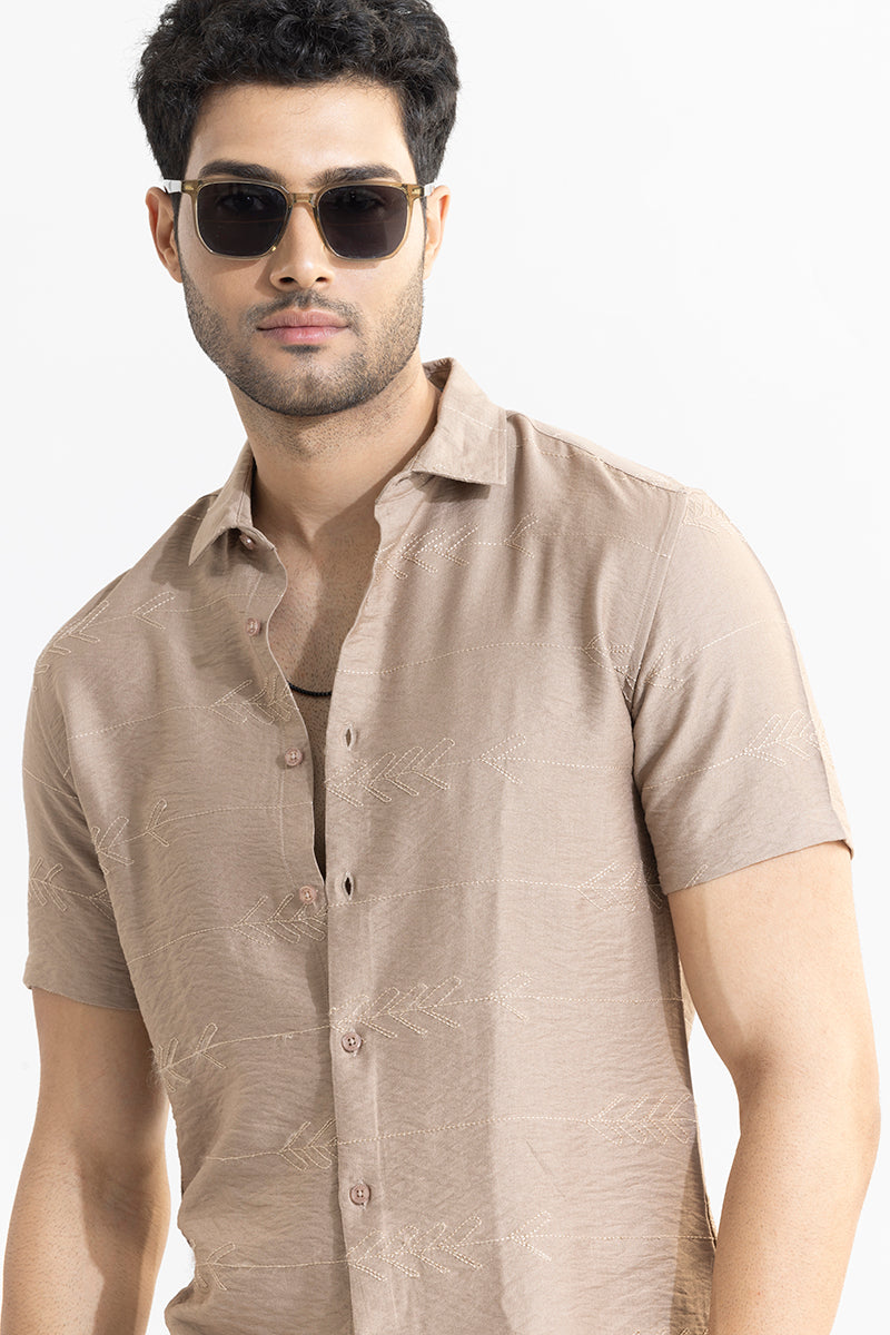 Custom Crafted Beige Shirt