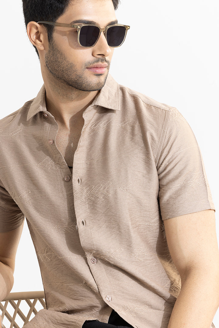 Custom Crafted Beige Shirt