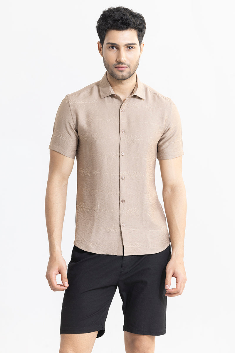 Custom Crafted Beige Shirt