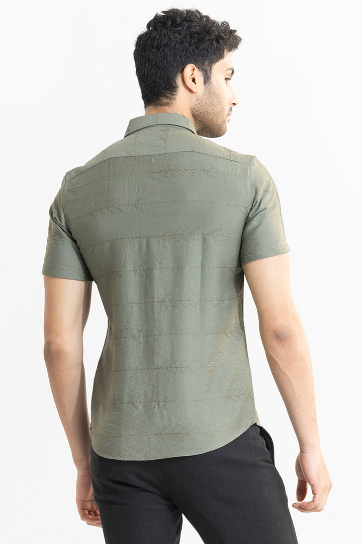 Custom Crafted Olive Shirt