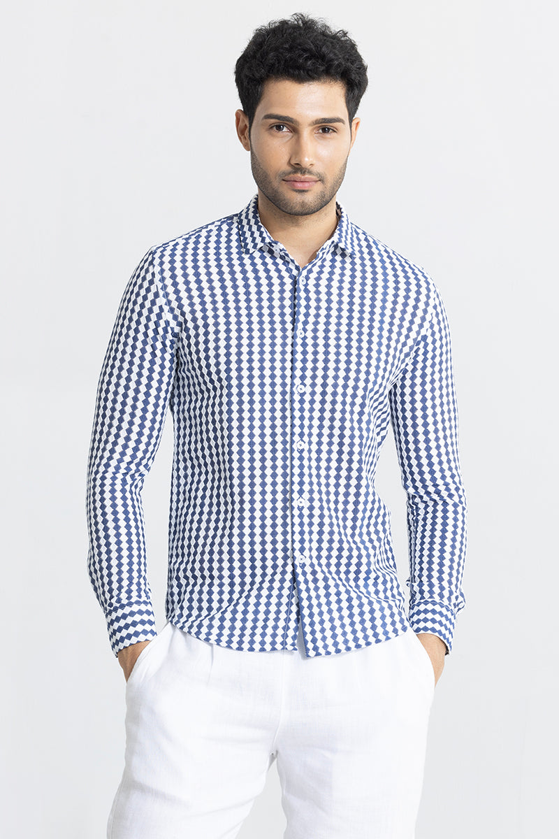 Diamond Flow Blue Shirt