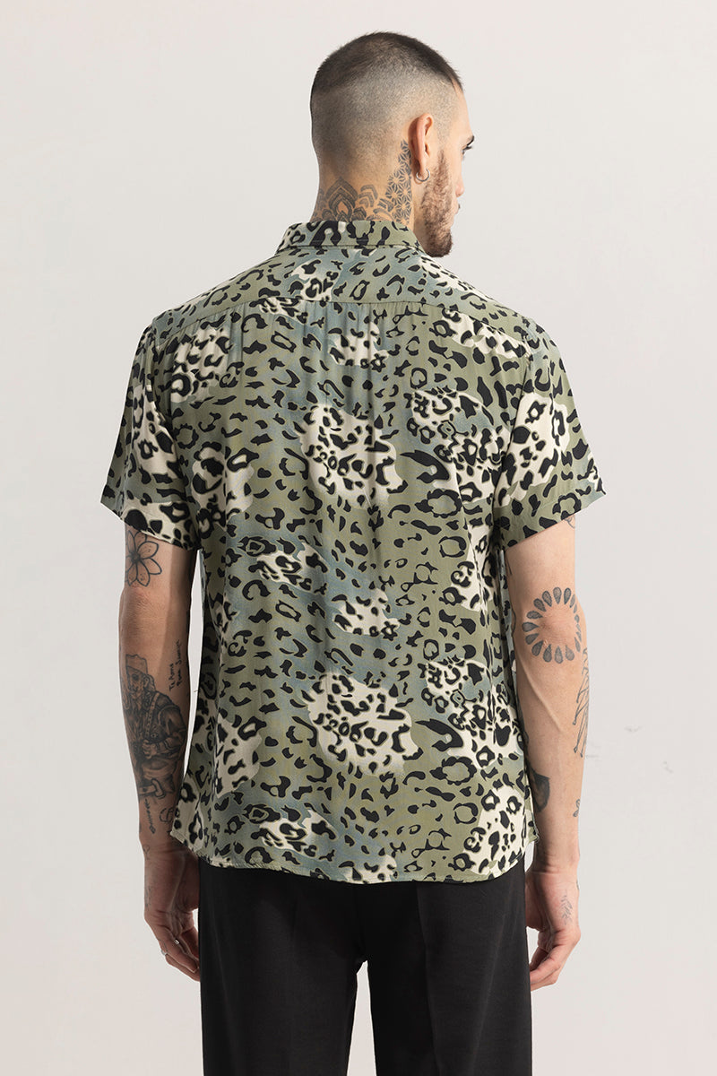 Pantherine Green Animal Shirt