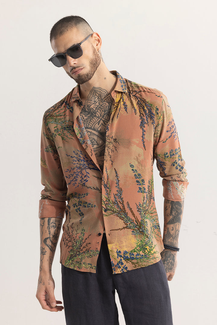 Florabold Brown Shirt