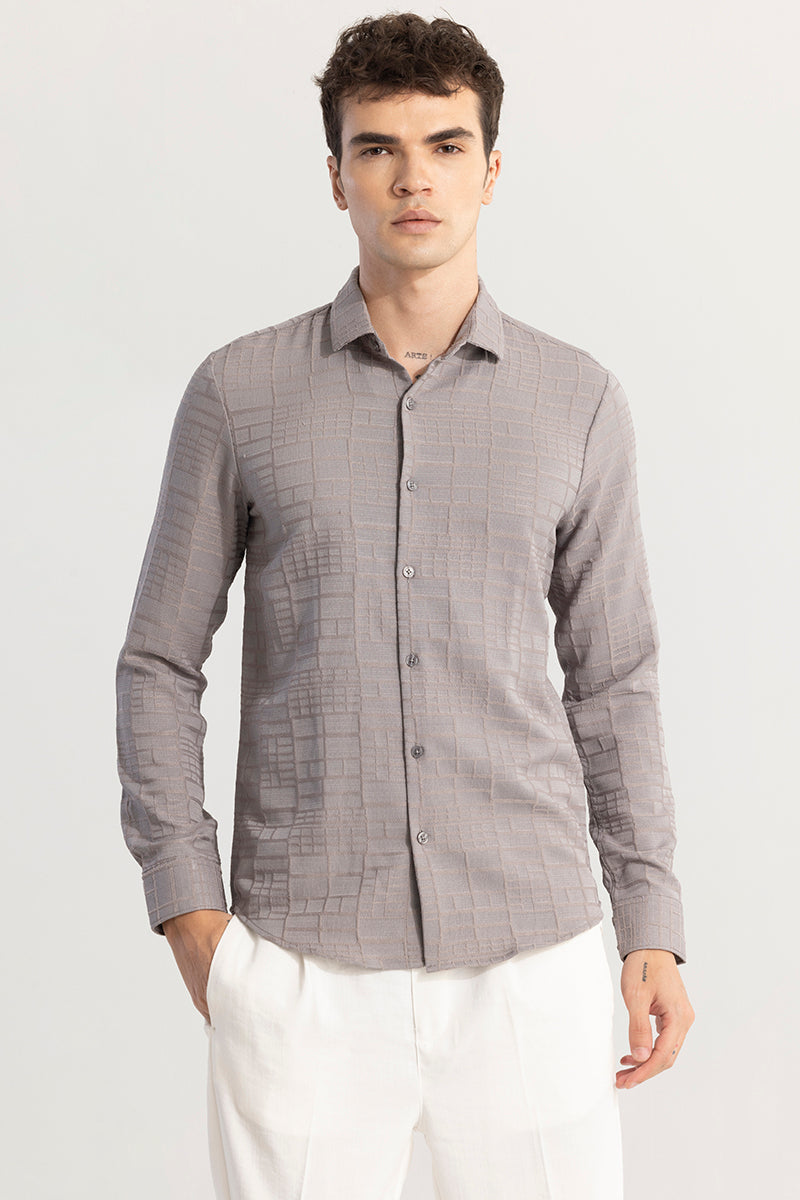 Bold Square Grey Shirt