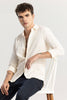 Bold Square Cream Shirt