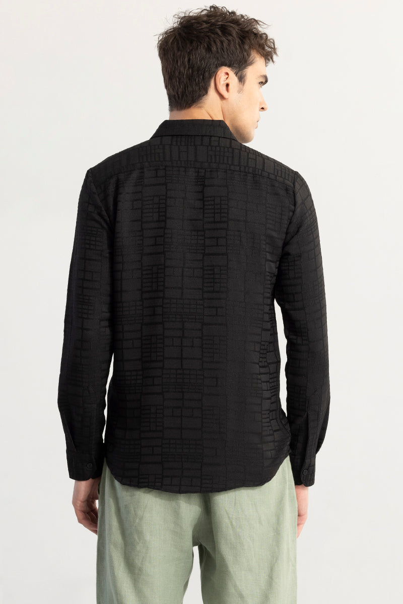 Bold Square Black Shirt