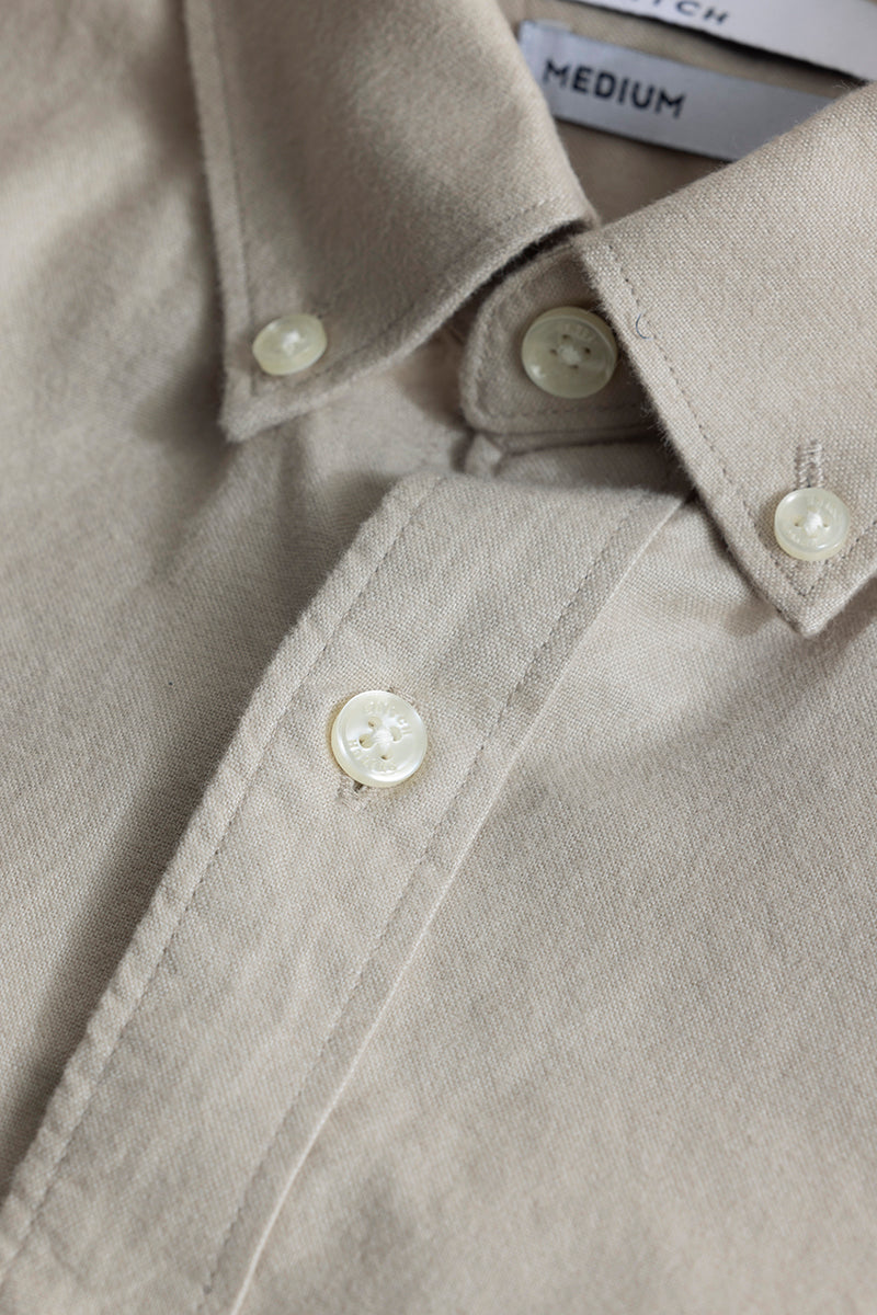 ClassicContour Plain Beige Shirt