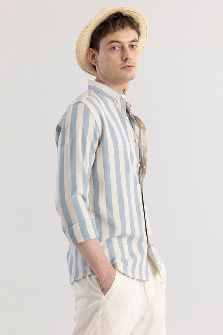 Aurora Light Blue Stripe Shirt