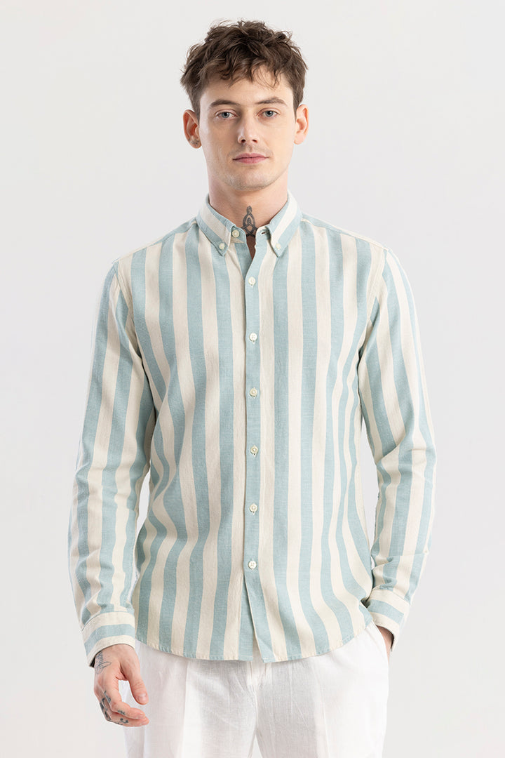 Aurora Blue Stripe Shirt