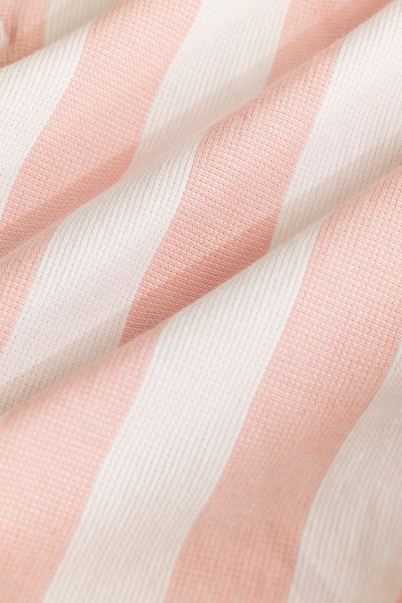 Pulse Light Pink Stripes Linen Shirt