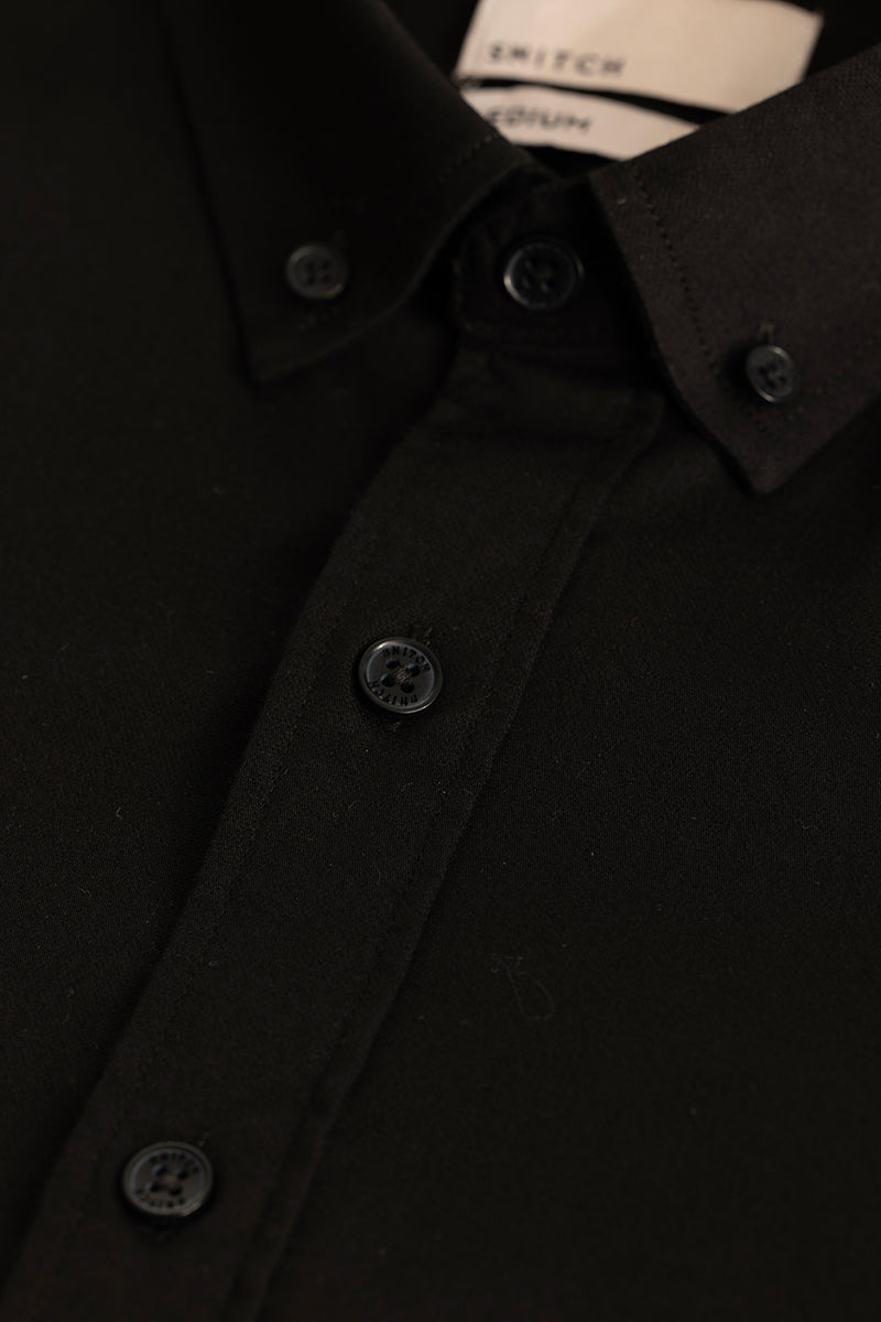 Benoit Black Plain Shirt