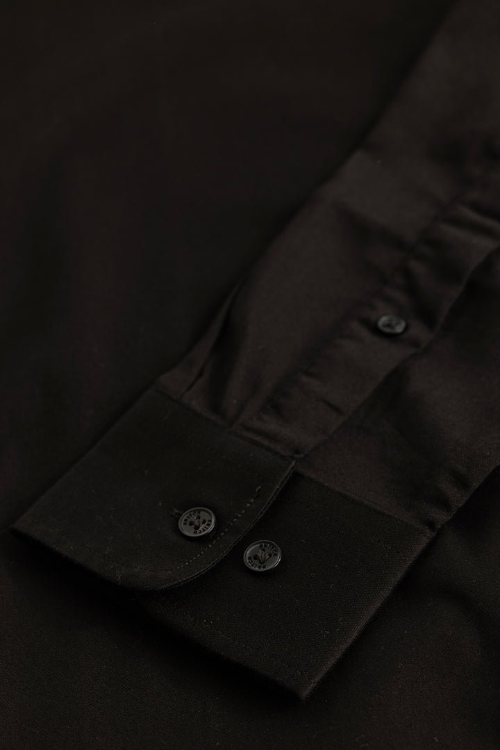 Benoit Black Plain Shirt