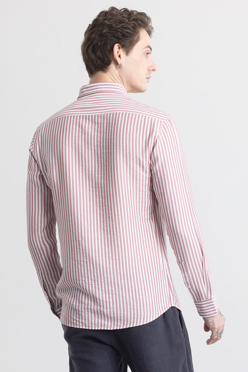 Stripehaven Mauve Stripe Shirt