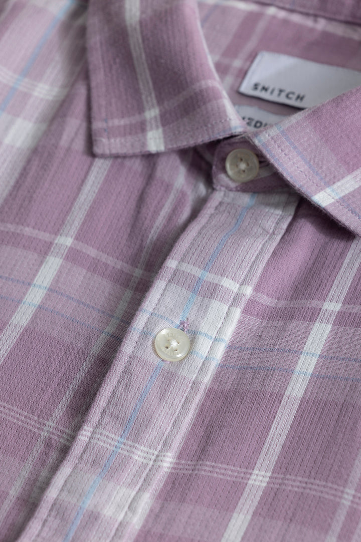 Beatice Purple Checks Shirt