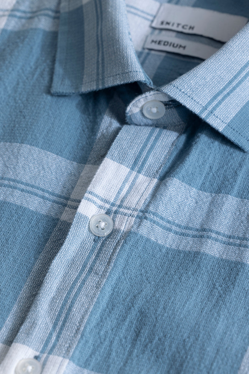 Delfina Blue Checks Shirt