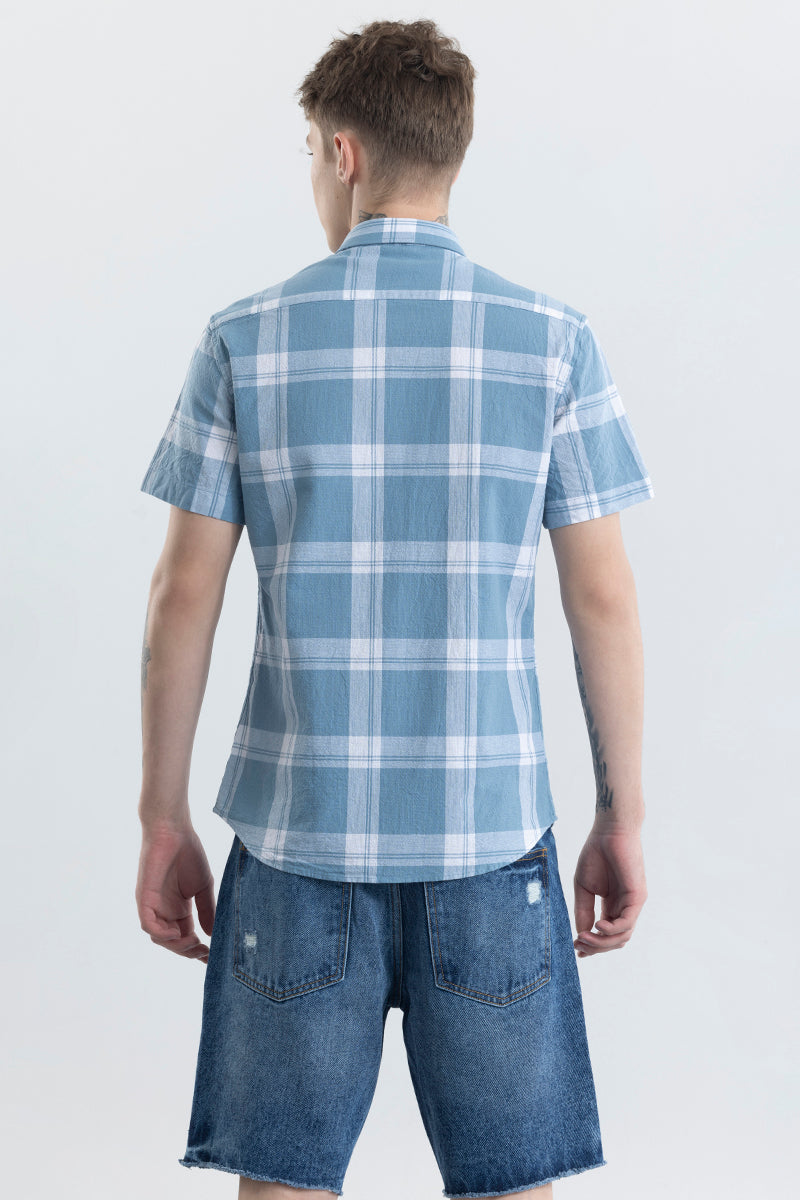 Delfina Blue Checks Shirt