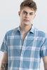 Delfina Blue Checks Shirt