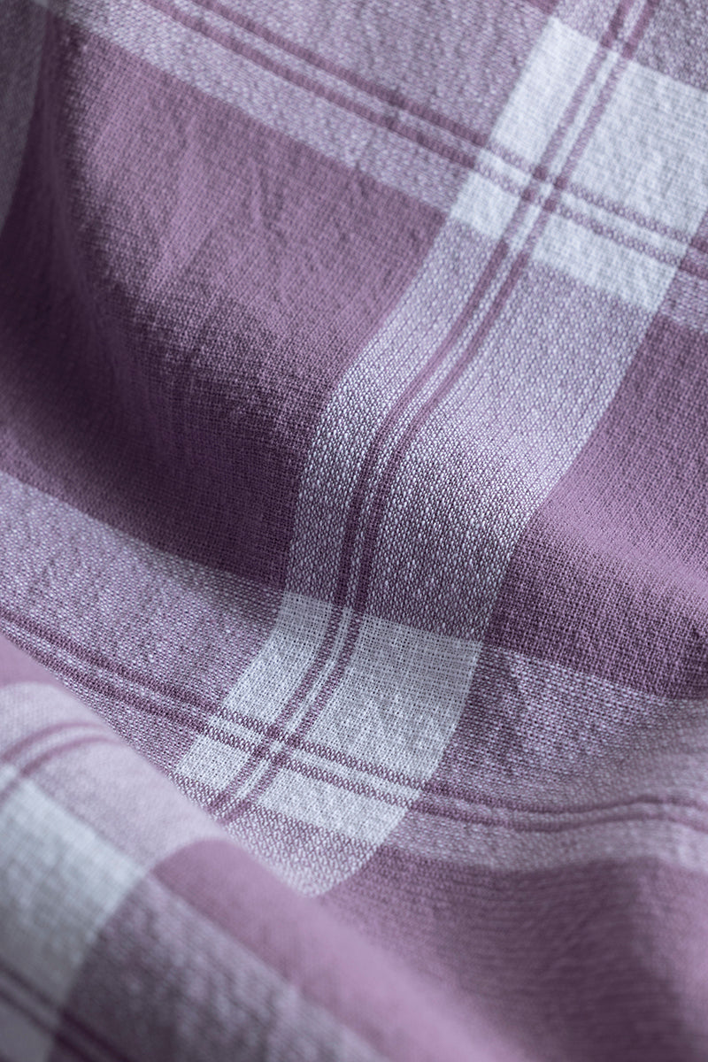 Delfina Purple Checks Shirt