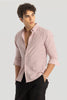 Mauve Oxford Linen Blend Shirt