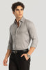 Easy Iron Grey Slim Fit Shirt