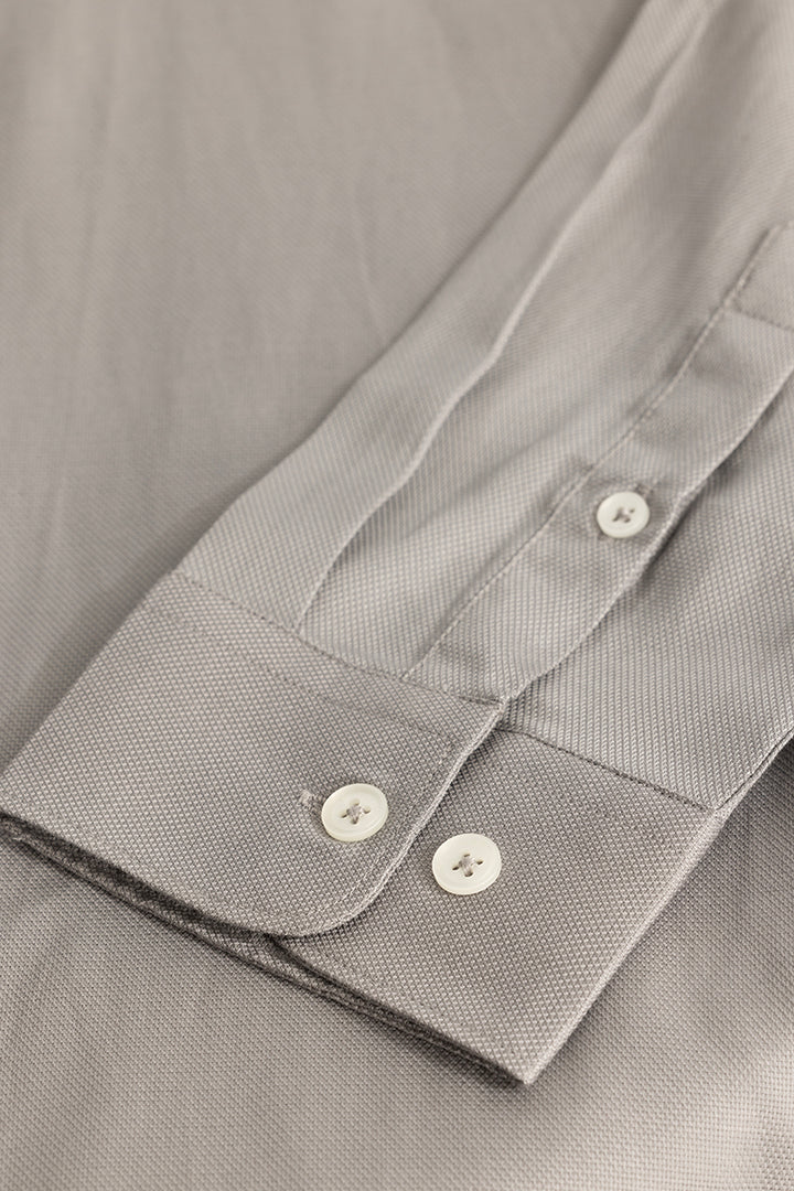 Easy Iron Grey Slim Fit Shirt