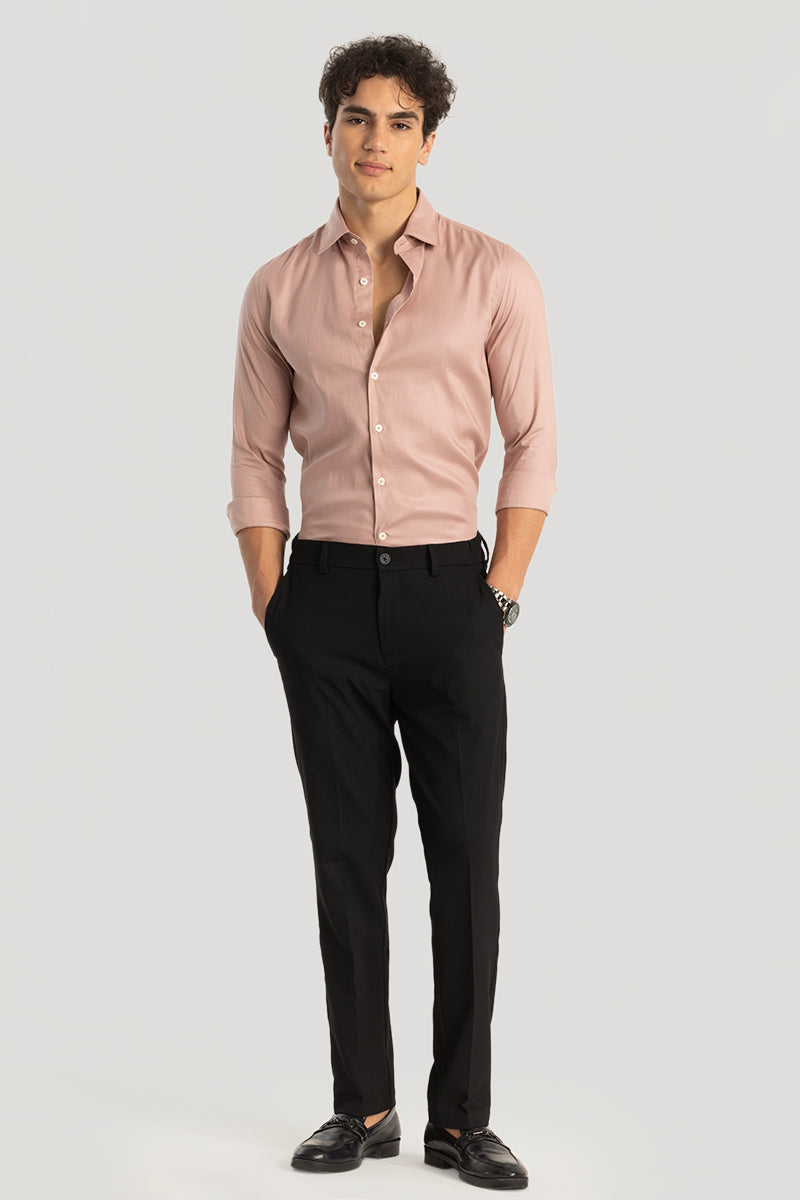 Easy Iron Pink Slim Fit Shirt