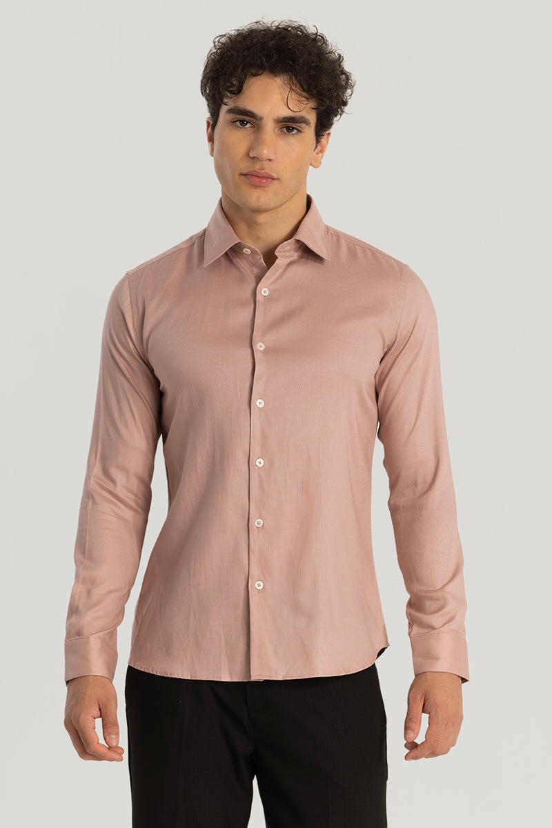 Easy Iron Pink Slim Fit Shirt