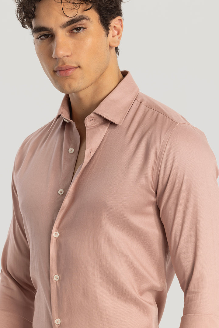 Easy Iron Pink Slim Fit Shirt