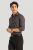 Easy Iron Dark Brown Slim Fit Shirt