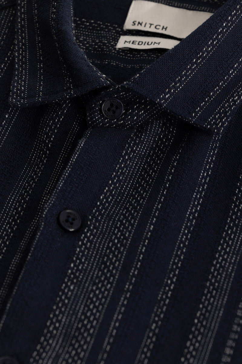 Navy Stripes Shirt