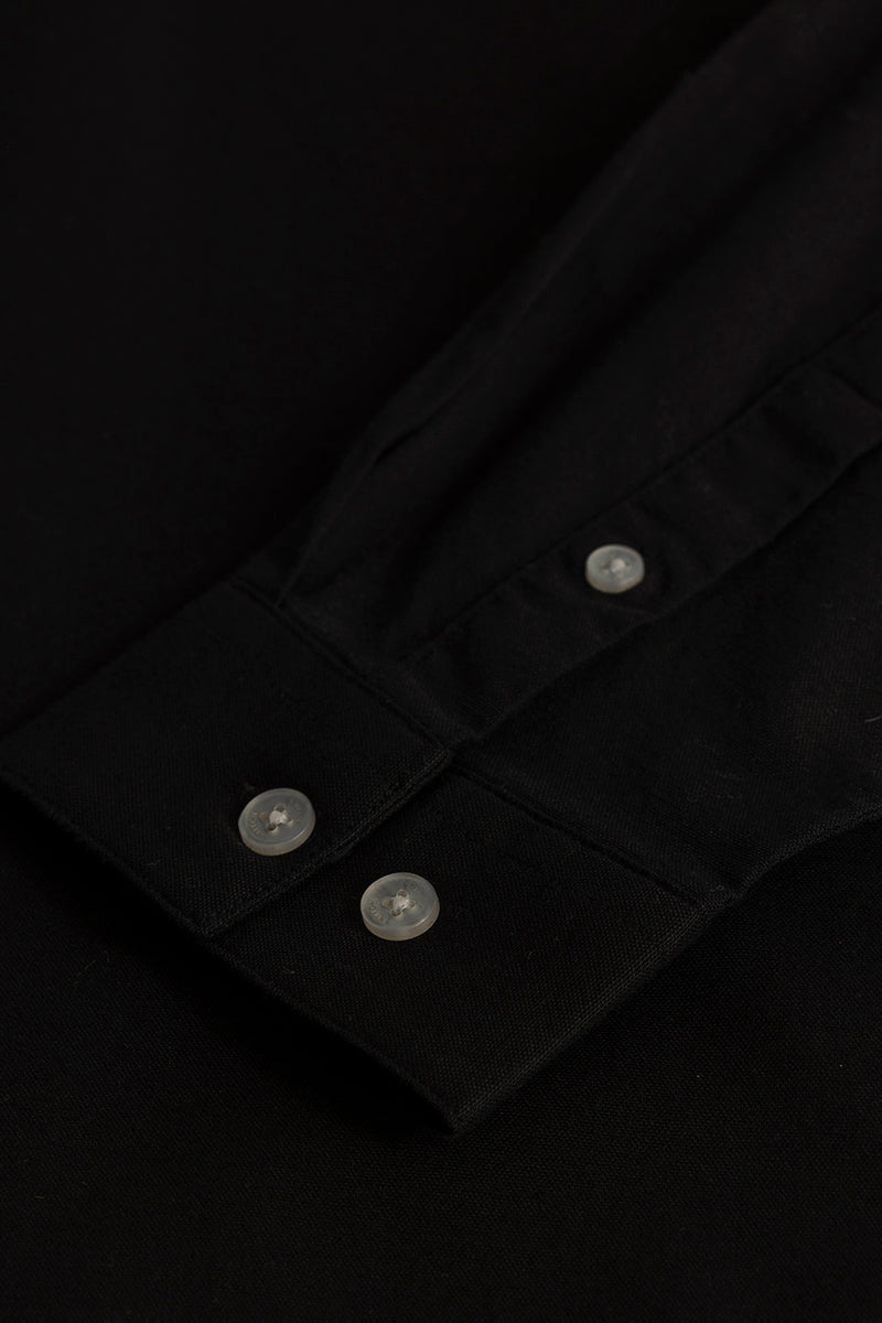 Zelie Black Plain Stretch Shirt