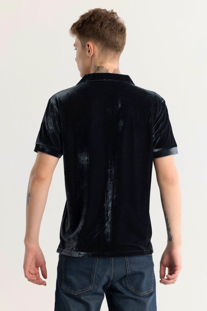 Morten Grey Velvet Shirt