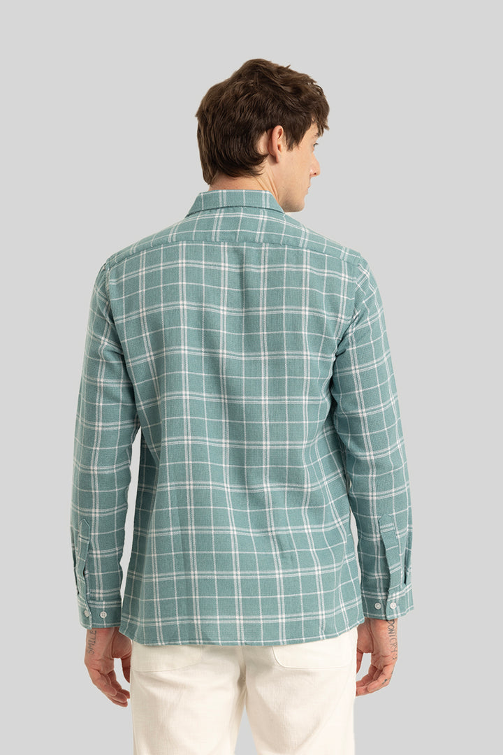 Joost Aquamarine Checks Shirt