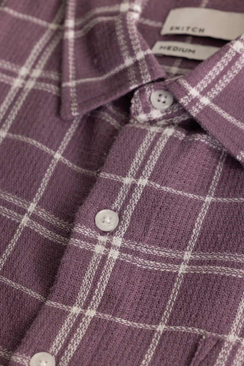 Joost Purple Checks Shirt