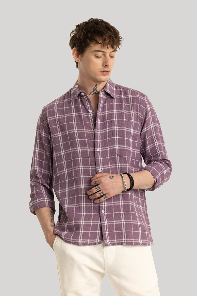 Joost Purple Checks Shirt