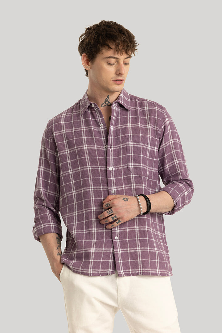 Joost Purple Checks Shirt