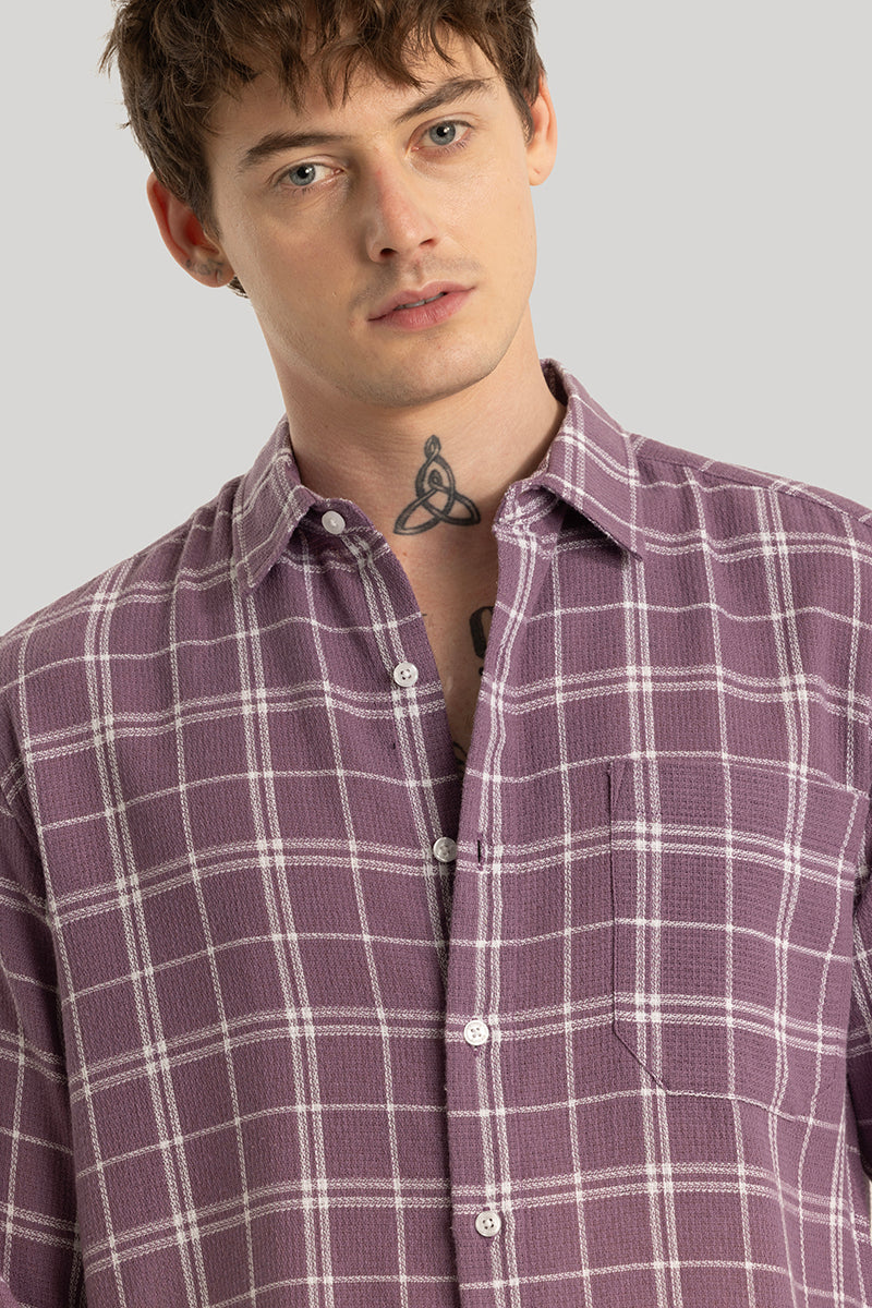 Joost Purple Checks Shirt