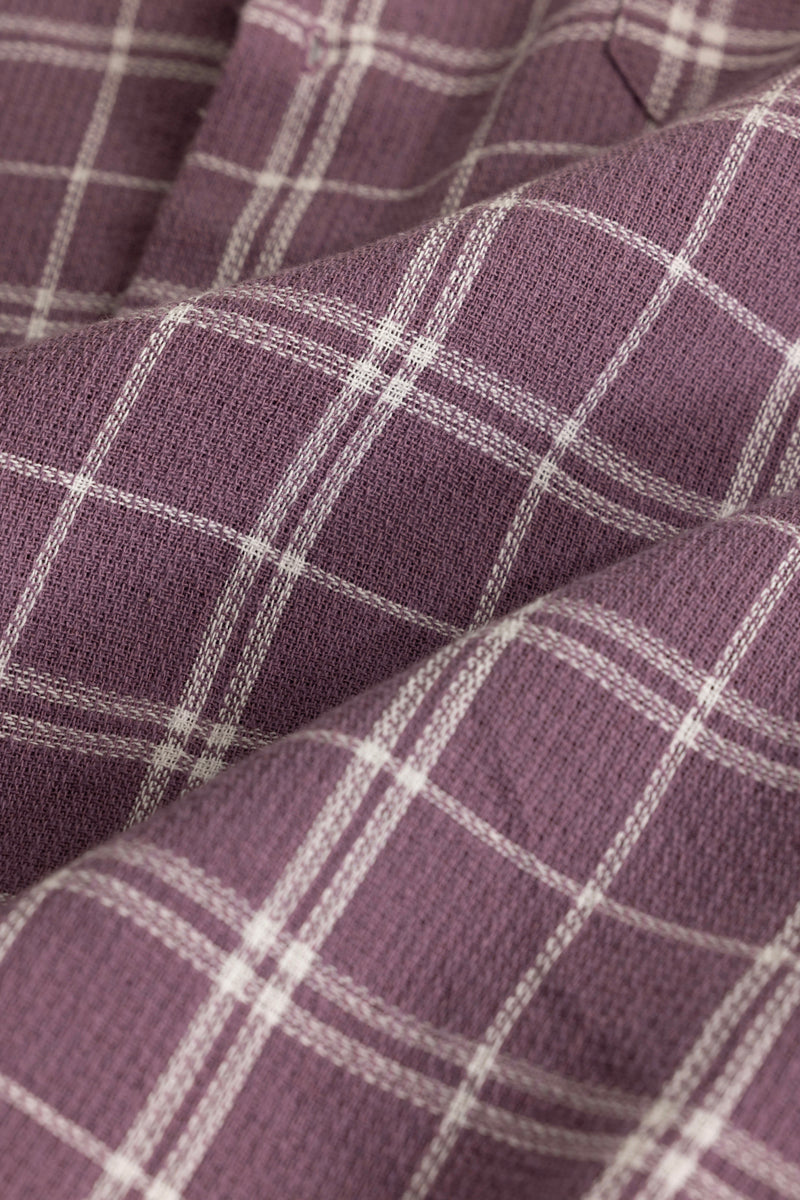 Joost Purple Checks Shirt