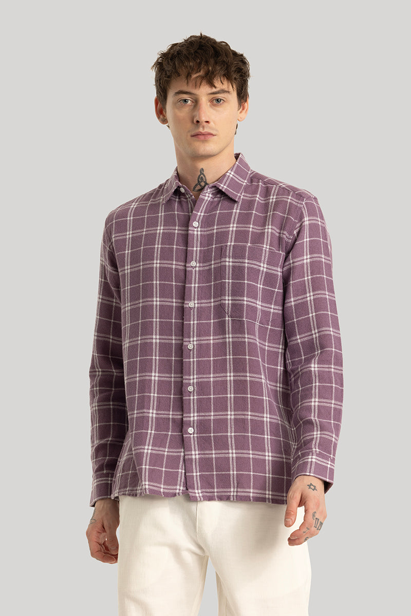 Joost Purple Checks Shirt