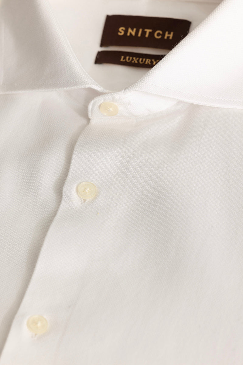 White Plain Formal Shirt