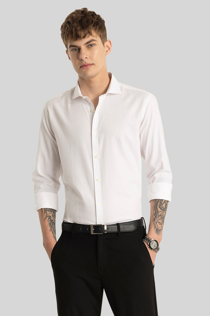 White Plain Formal Shirt