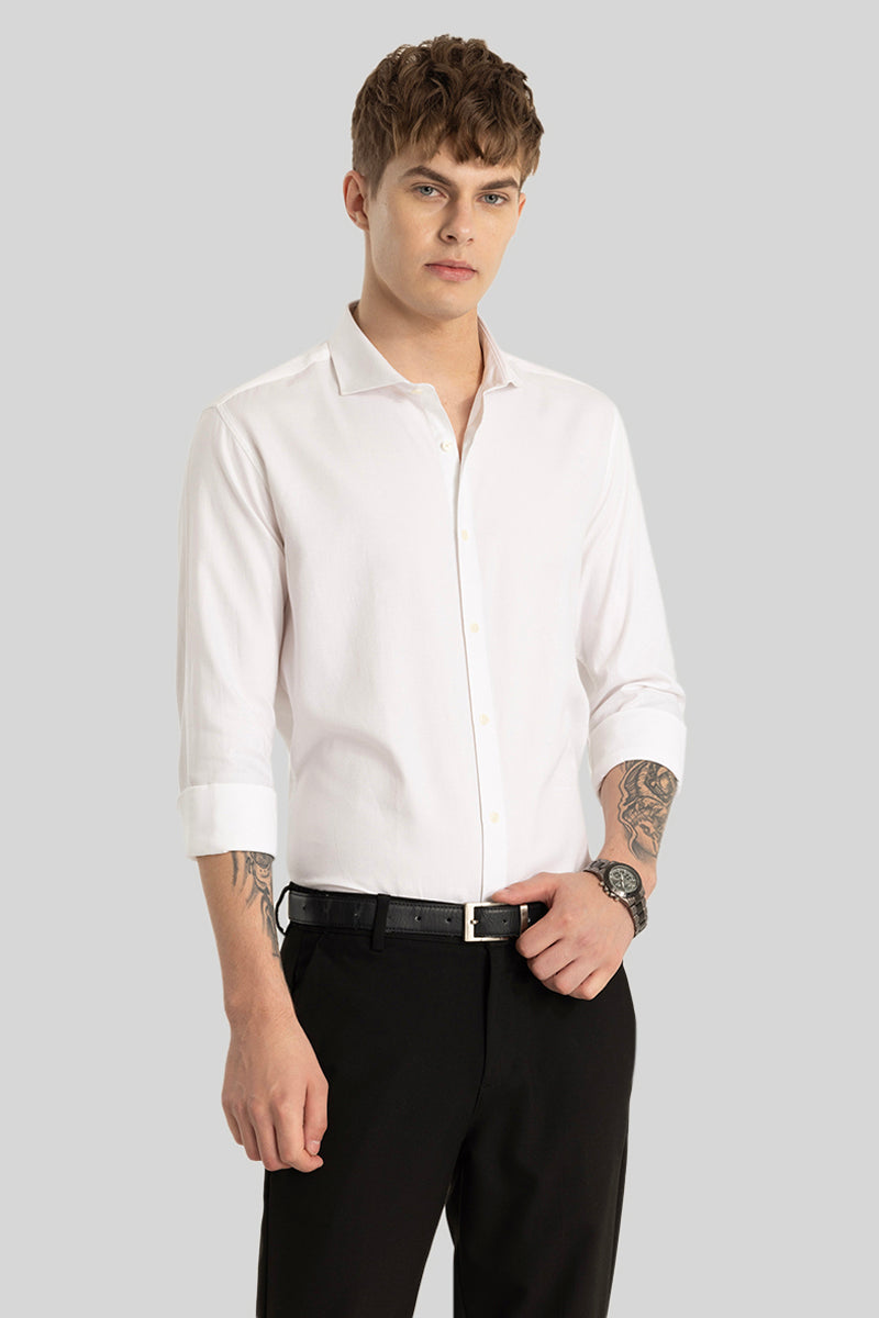 White Plain Formal Shirt