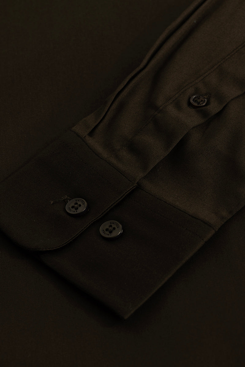 Olive Concealed Placket Shirt