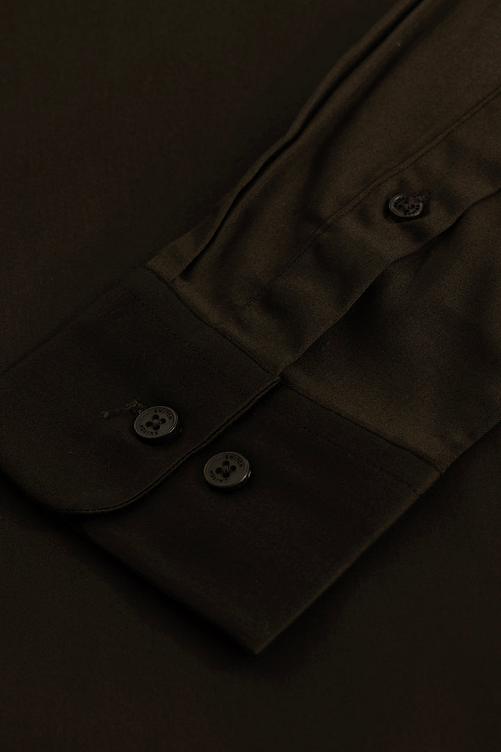 Olive Concealed Placket Shirt