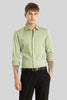 Light Green Concealed Placket Shirt