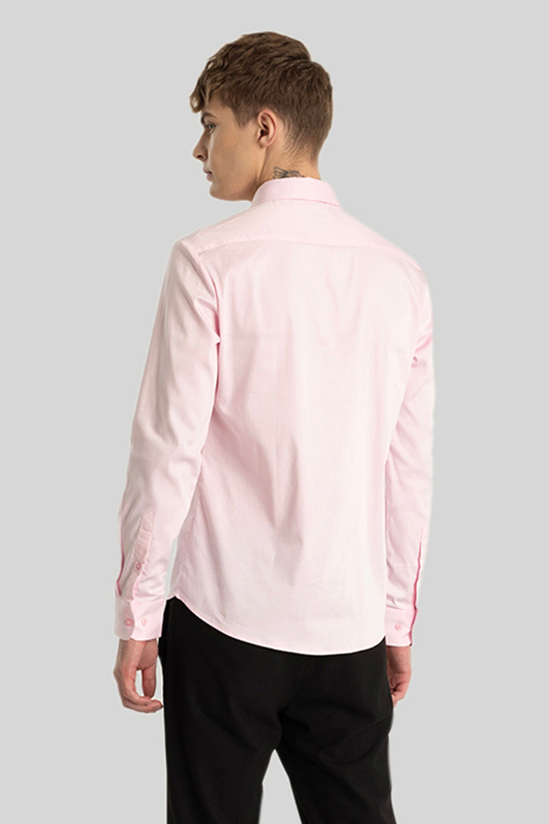 Light Pink Concealed Placket Shirt