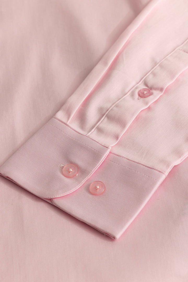 Light Pink Concealed Placket Shirt