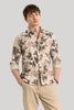 Dirk Beige Floral Linen Shirt